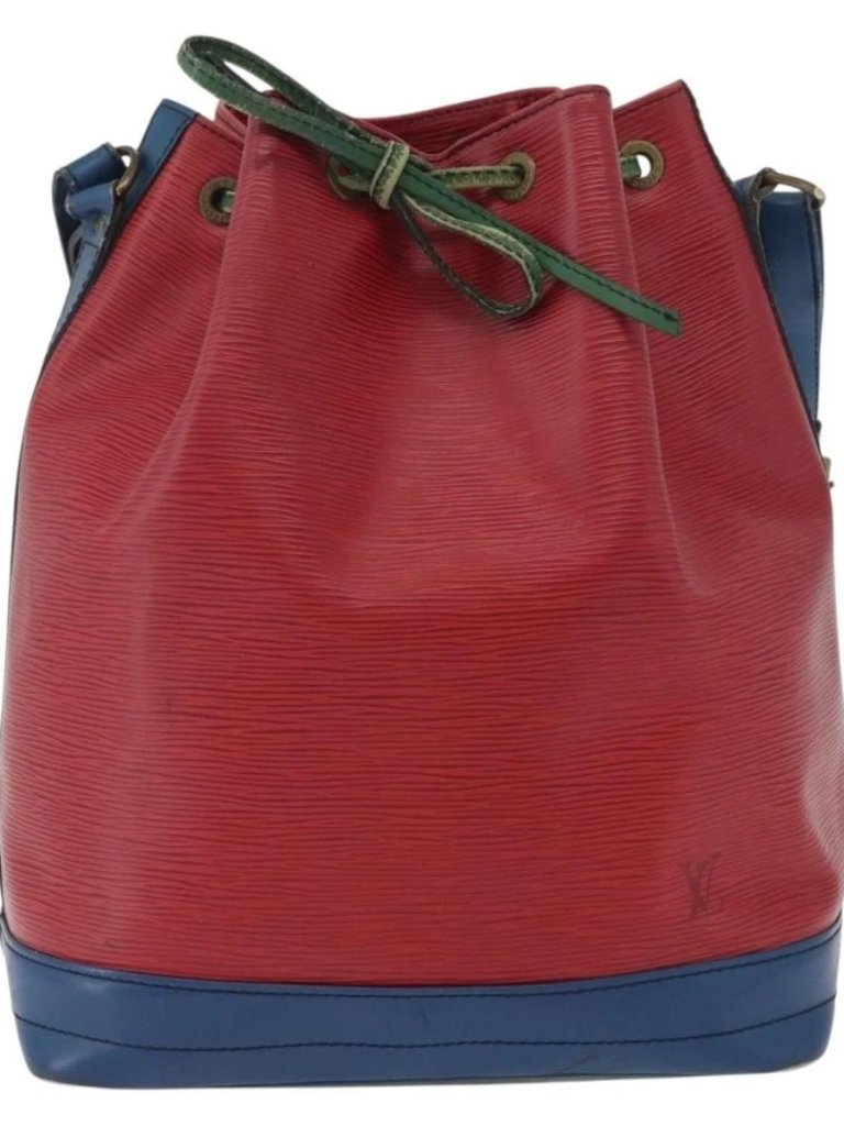 Louis Vuitton Epi Noe Shoulder Bag Tricolor Red Blue M44084 Lv Auth 172622